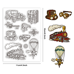 Individuelle transparente Stempel aus PVC-Kunststoff&nbsp;DIY-WH0448-0101