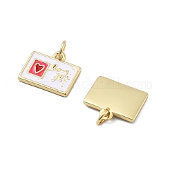 Латунь эмаль подвески&nbsp;KK-H206-12G