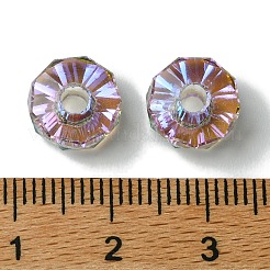 Прозрачный Electroplate стеклянные бусины&nbsp;GLAA-K064-10A-HR01