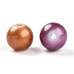 Выпечка окрашенный стеклянный жемчуг бисер&nbsp;DGLA-S115-8mm-MK
