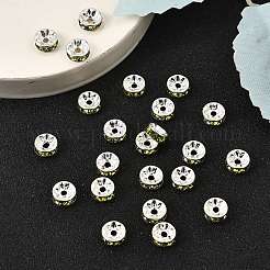 Латунь марки А горный хрусталь Spacer бисер&nbsp;RB-A014-Z8mm-09S