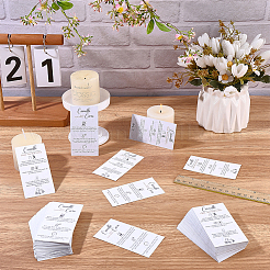 240 x Pflegeanleitungskarte aus Papier mit Blumendruck&nbsp;AJEW-FG0005-62F