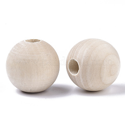 Perle di legno naturale non finite&nbsp;WOOD-Q041-04B