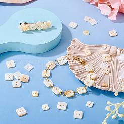 90 Stück 3 Stile Süßwasser-Muschelknöpfe&nbsp;BUTT-TA0001-41