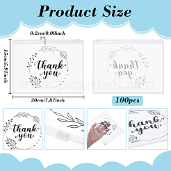 Bolsas de almacenamiento con cremallera para cosméticos de EVA esmerilada rectangulares&nbsp;ABAG-WH0045-58