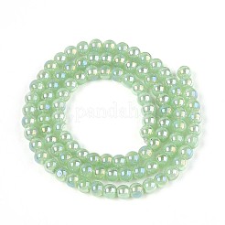 Гальванические стекляныне бусины&nbsp;LS-GLAA-T032-J4mm-AB03