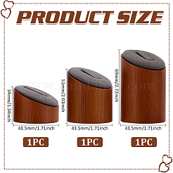 3 piedistallo per display con anello in legno di 3 dimensioni&nbsp;WH-WG57494-01