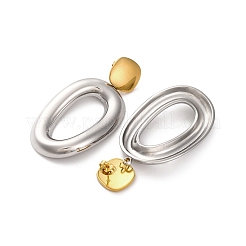 Boucles d'oreilles pendantes en acier inoxydable 304&nbsp;EJEW-K296-02GP-08