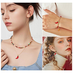 Кулоны с эмалью из латуни&nbsp;KK-TA0002-55