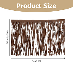 2 м отделка бахромой из искусственной кожи и замши&nbsp;DIY-HS0002-24C