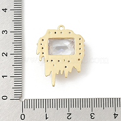 Ottone micro spianare pendenti zirconi&nbsp;KK-E791-25G