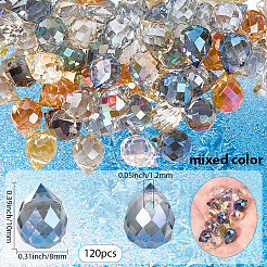 120шт гальванические стеклянные бусины&nbsp;EGLA-SP0001-29