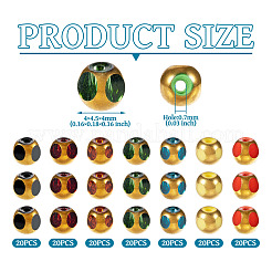 140шт 7 цвета гальванические стеклянные бусины&nbsp;GLAA-TA0002-65