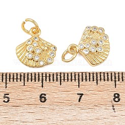 Латунные микропаве прозрачные кубические циркониевые подвески&nbsp;KK-G544-01G-02