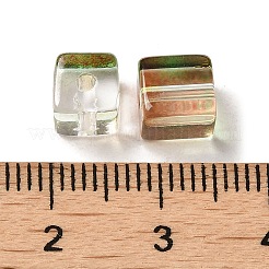 Двухцветные прозрачные стеклянные бусины&nbsp;X1-GLAA-NH0001-03D