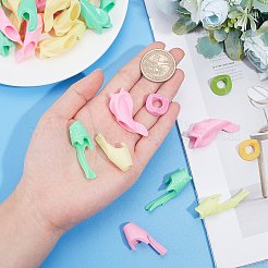 60 шт. 12 вида полиэтиленовых/силиконовых держателей для карандашей для детей&nbsp;AJEW-GF0003-36