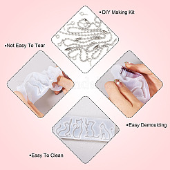 1 stampo in silicone fai da te a forma di gatto con sabbie mobili&nbsp;DIY-TA0009-71