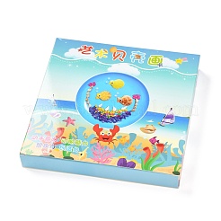 Peinture de pâte de disque de conque de coquille de modèle de gâteau de bricolage pour des enfants&nbsp;DIY-P035-02