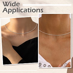 7 шт. 7 стиля ожерелий с регулируемыми цепочками из нержавеющей стали 304&nbsp;NJEW-CJ0001-04