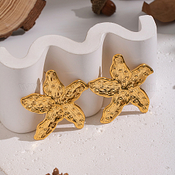 Серьги-гвоздики в форме морской звезды из нержавеющей стали 304&nbsp;FR8971