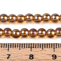 Гальванизируйте прозрачное стекло бисер нитей&nbsp;GLAA-T032-T4mm-AB23