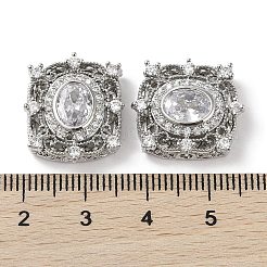 Perline zirconi micro pave  in ottone&nbsp;KK-G491-36P-04