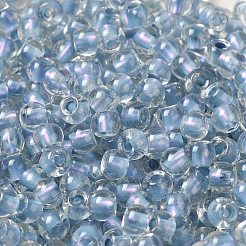6/0 perles de rocailles en verre de couleurs intérieures transparentes&nbsp;SEED-P006-01A-13