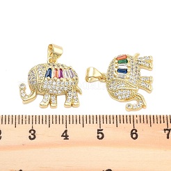 Pendentifs en laiton zircon cubique pavé&nbsp;KK-U009-02A-G