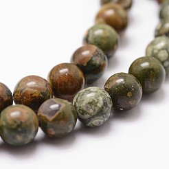 Естественно риолитовые яшма шарик нити&nbsp;G-G735-30-6mm