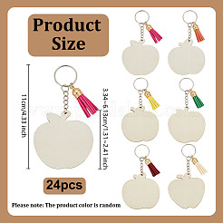 24 porte-clés en bois&nbsp;KEYC-OC00009