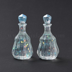 Flacon factice cabochon en résine transparente&nbsp;LS-RESI-E025-06C