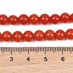 Gefärbt natürlichen weißen Jade Perlen Stränge&nbsp;GG-CBAEB22-B01-6mm-06