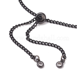 3 pieza de 3 colores ajustables 304 cadenas de eslabones de acero inoxidable para hacer pulseras&nbsp;AJEW-JB01213