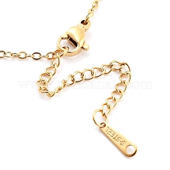 Colliers pendentifs en acier inoxydable 304&nbsp;NJEW-P306-07G