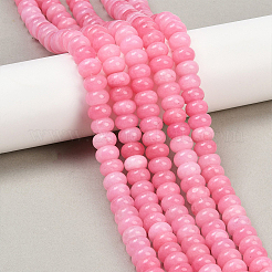 2 brin de perles de jade blanc naturel teintées&nbsp;G-PA0001-23C