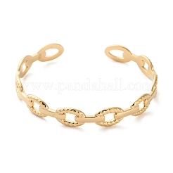 Браслеты-манжеты из нержавеющей стали 304 для женщин&nbsp;BJEW-K263-05G-04