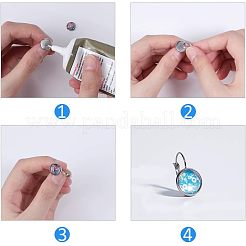 80 pièce de 4 styles de boucles d'oreilles à levier en acier inoxydable 304&nbsp;STAS-UN0024-46
