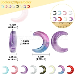 20 pz perline di lampwork fatte a mano con colori sfumati&nbsp;LAMP-FS0001-18A