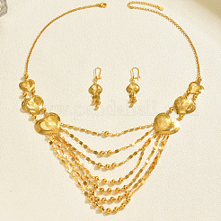 Комплекты из серег из сплава и многослойных ожерелий для женщин&nbsp;VC8959-2