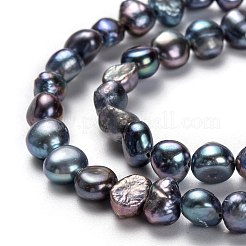 Brins de perles de culture d'eau douce naturelles&nbsp;PEAR-L033-45G