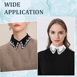 2шт. 2 стиля полиэстер съемная блузка с накладным воротником&nbsp;DIY-ME0001-57