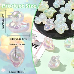 Undurchsichtige leuchtende Acrylperlen&nbsp;OACR-CJC0010-24