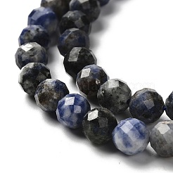 Природный содалит бисер нитей&nbsp;LS-G-RM2025-A19-7mm