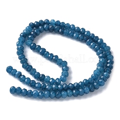 Teñido natural Malasia jade rondelle cuentas hebras&nbsp;X-G-E316-2x4mm-54