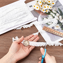 10м 10% спандекс 90% полиамид многослойная плиссированная кружевная лента&nbsp;OCOR-GA0002-42C