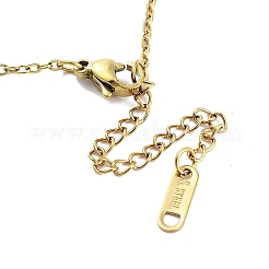 Colliers avec pendentif en acier inoxydable 304 pour amoureux du cœur et du crâne&nbsp;NJEW-G083-02F-G