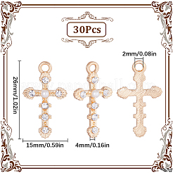 30 stücke legierung strass anhänger&nbsp;FIND-SC0005-65