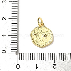 Breloques en laiton avec zircone cubique de micro pave&nbsp;KK-I276-53G