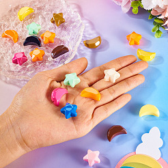 20шт 2 стиля непрозрачные акриловые бусины&nbsp;OACR-TA0002-98