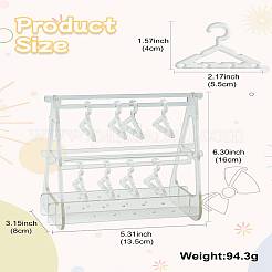 2-слойная акриловая стойка для хранения сережек в стиле вешалки&nbsp;ST-CJ0034-01C